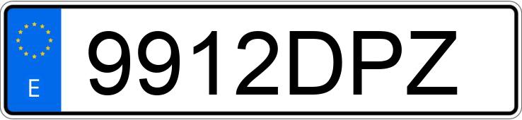 Numer rejestracyjny 9912DPZ posiada VOLVO V50
