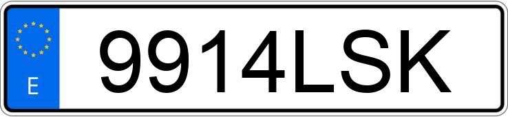 Il numero di registrazione 9914LSK ha DACIA SANDERO