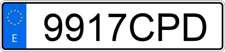 Numer rejestracyjny 9917CPD posiada BMW SERIE 3