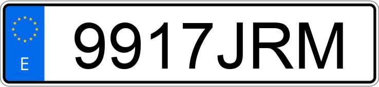 Numer rejestracyjny 9917JRM posiada AUDI A3