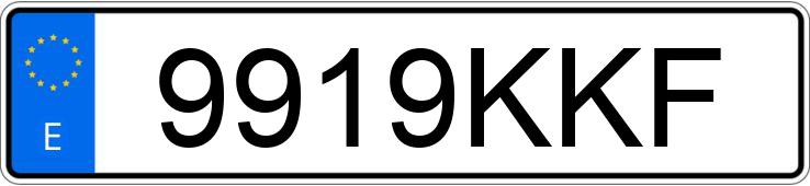 Numer rejestracyjny 9919KKF posiada MERCEDES B (246/242)