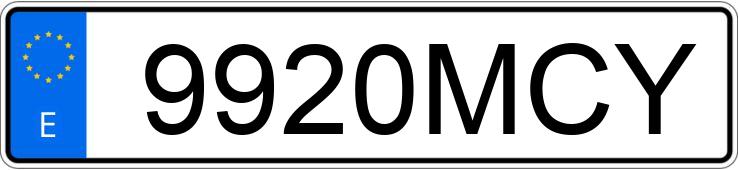 Numer rejestracyjny 9920MCY posiada KAWASAKI Z 900