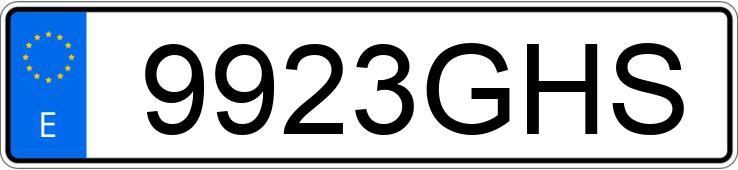 Numer rejestracyjny 9923GHS posiada RENAULT TRAFIC Numer rejestracyjny 9923GHS posiada RENAULT TRAFIC