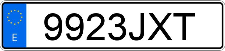 Numer rejestracyjny 9923JXT posiada PEUGEOT PARTNER Numer rejestracyjny 9923JXT posiada PEUGEOT PARTNER