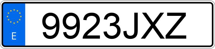 Numer rejestracyjny 9923JXZ posiada SKODA FABIA