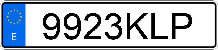 Numer rejestracyjny 9923KLP posiada BMW X3