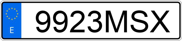 Numer rejestracyjny 9923MSX posiada MERCEDES CLA (117)