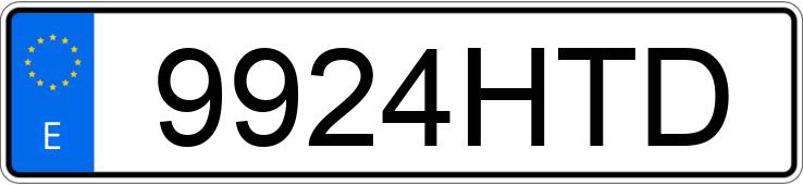 Numer rejestracyjny 9924HTD posiada MAN TG