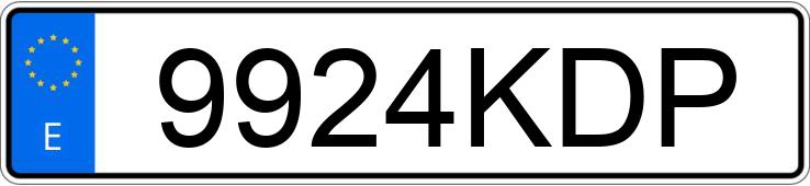 Numer rejestracyjny 9924KDP posiada CITROEN C5
