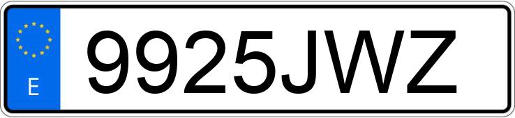 Numer rejestracyjny 9925JWZ posiada RENAULT MEGANE