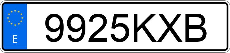 Numer rejestracyjny 9925KXB posiada RENAULT CLIO