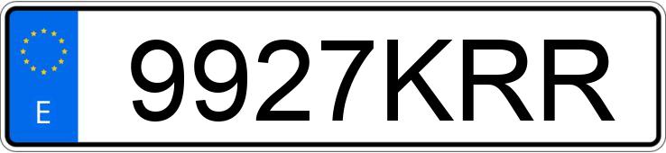 Numer rejestracyjny 9927KRR posiada SEAT LEON Numer rejestracyjny 9927KRR posiada SEAT LEON