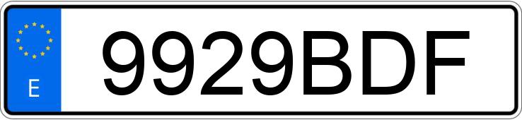 Numer rejestracyjny 9929BDF posiada MERCEDES CLK (208-209)