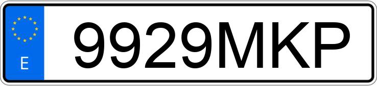 Numer rejestracyjny 9929MKP posiada RENAULT MEGANE