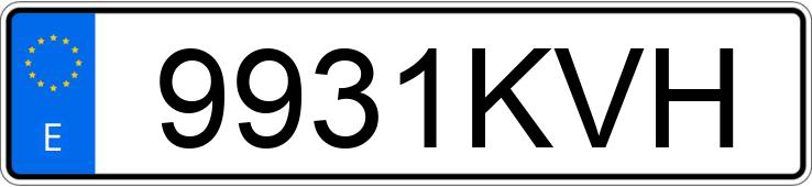 Numer rejestracyjny 9931KVH posiada BMW X5