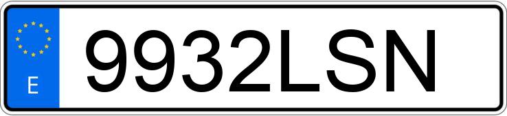 Numer rejestracyjny 9932LSN posiada BMW X3