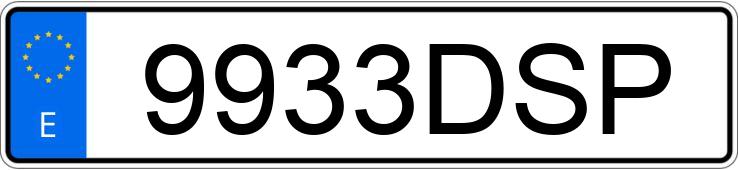 Numer rejestracyjny 9933DSP posiada RENAULT CLIO