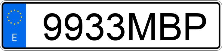 Numer rejestracyjny 9933MBP posiada VOLVO XC40