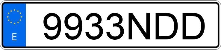 Numer rejestracyjny 9933NDD posiada MAXUS E DELIVER 3