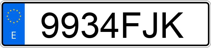 Numer rejestracyjny 9934FJK posiada RENAULT LAGUNA Numer rejestracyjny 9934FJK posiada RENAULT LAGUNA