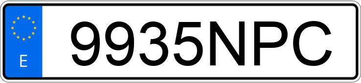 Registreringsnummeret 9935NPC har BMW X1
