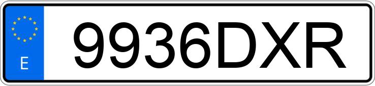 Numer rejestracyjny 9936DXR posiada CHEVROLET-GM KALOS