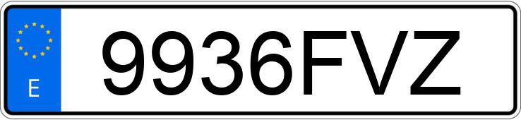 Numer rejestracyjny 9936FVZ posiada VOLVO C30