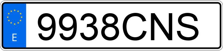 Numer rejestracyjny 9938CNS posiada SEAT LEON Numer rejestracyjny 9938CNS posiada SEAT LEON