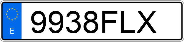 Numer rejestracyjny 9938FLX posiada BMW SERIE 5