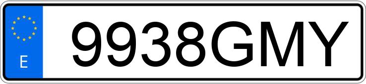 Numer rejestracyjny 9938GMY posiada FORD TRANSIT Numer rejestracyjny 9938GMY posiada FORD TRANSIT