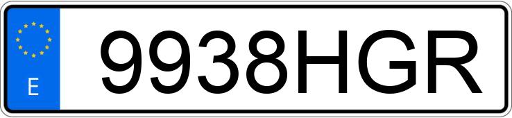 Numer rejestracyjny 9938HGR posiada RENAULT SCENIC