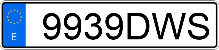 Numer rejestracyjny 9939DWS posiada BMW SERIE 1