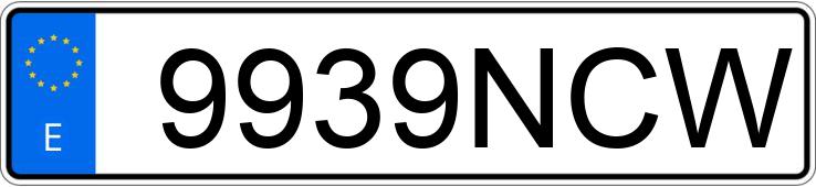 Numer rejestracyjny 9939NCW posiada BMW IX1