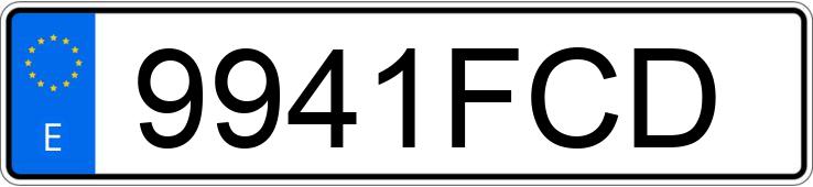 Numer rejestracyjny 9941FCD posiada BMW SERIE 3