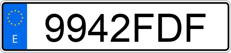 Il numero di registrazione 9942FDF ha PEUGEOT 407