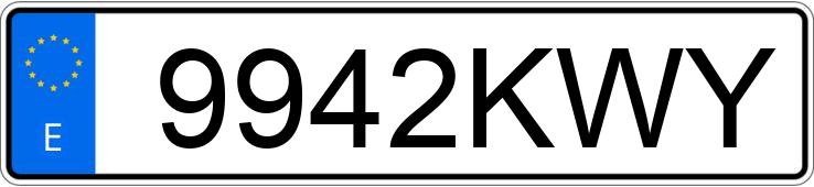 Numer rejestracyjny 9942KWY posiada MERCEDES GLE (166-292) Numer rejestracyjny 9942KWY posiada MERCEDES GLE (166-292)