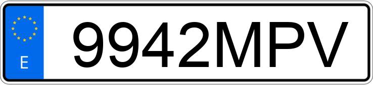 Numer rejestracyjny 9942MPV posiada BMW SERIE 3