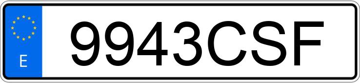 Numer rejestracyjny 9943CSF posiada PEUGEOT 206 E-MUSIC 1.4 HDI