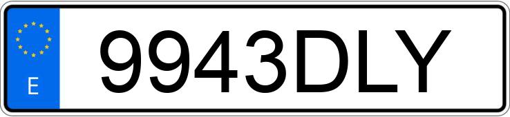 Numer rejestracyjny 9943DLY posiada MITSUBISHI PAJERO