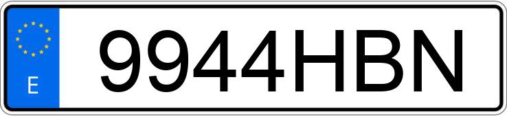 Numer rejestracyjny 9944HBN posiada VOLKSWAGEN SCIROCCO