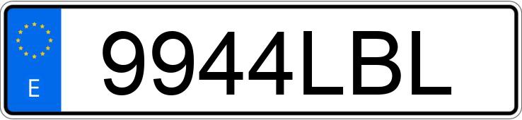 Numer rejestracyjny 9944LBL posiada SKODA OCTAVIA Numer rejestracyjny 9944LBL posiada SKODA OCTAVIA