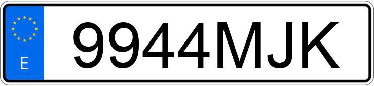 Numer rejestracyjny 9944MJK posiada AUDI Q3 SPORTBACK