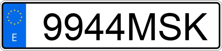 Numer rejestracyjny 9944MSK posiada CUPRA FORMENTOR