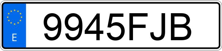 Numer rejestracyjny 9945FJB posiada RENAULT SCENIC