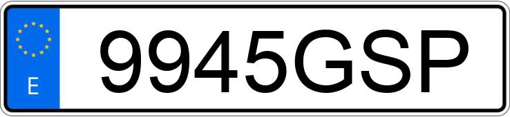 Numer rejestracyjny 9945GSP posiada SEAT ALTEA