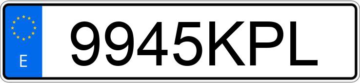 Numer rejestracyjny 9945KPL posiada CITROEN C3