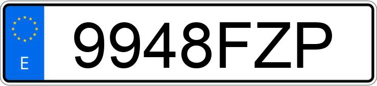 Numer rejestracyjny 9948FZP posiada SEAT IBIZA