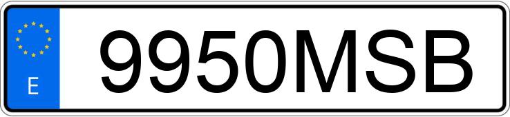 Numer rejestracyjny 9950MSB posiada SEAT LEON