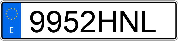 Numer rejestracyjny 9952HNL posiada AUDI A3 Numer rejestracyjny 9952HNL posiada AUDI A3