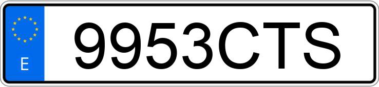 Numer rejestracyjny 9953CTS posiada OPEL VECTRA